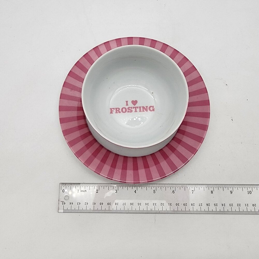 Cake Boss Bowl and Plate Set Pink - Picture 2 of 4